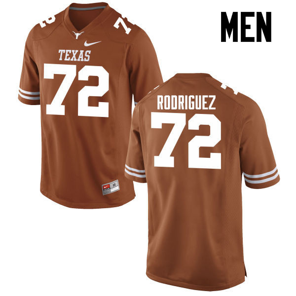 Men #72 Elijah Rodriguez Texas Longhorns College Football Jerseys-Tex Orange